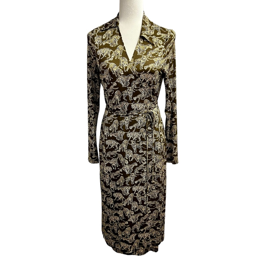 & Other Stories Cheetah Midi Dress